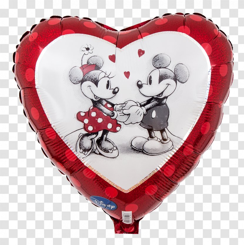 Minnie Mouse Mickey Love Balloon Character - Happy Valentines Day Transparent PNG