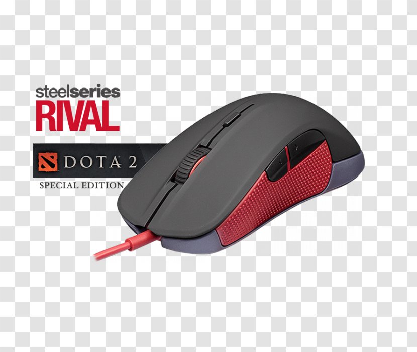 Computer Mouse Dota 2 SteelSeries Rival 100 Input Devices - Usb Transparent PNG