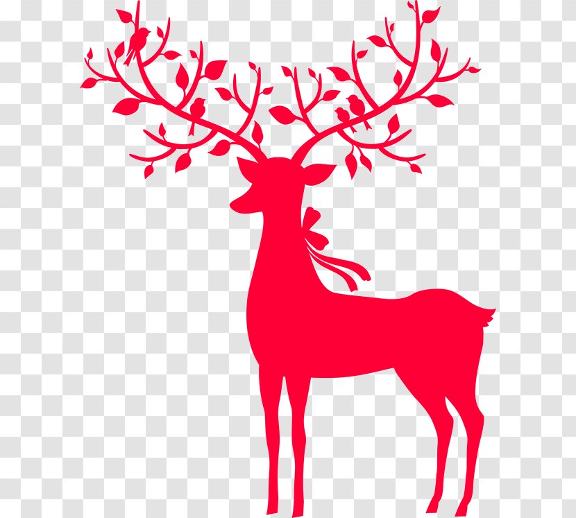 Greeting & Note Cards Christmas New Year Carte D'anniversaire Love - Line Art - Reindeer Transparent PNG