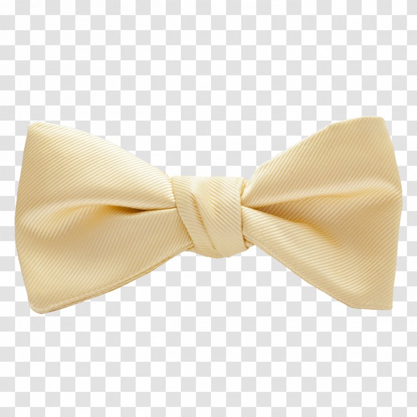 Necktie Yellow Bow Tie Clothing Accessories Beige - BOW TIE Transparent PNG