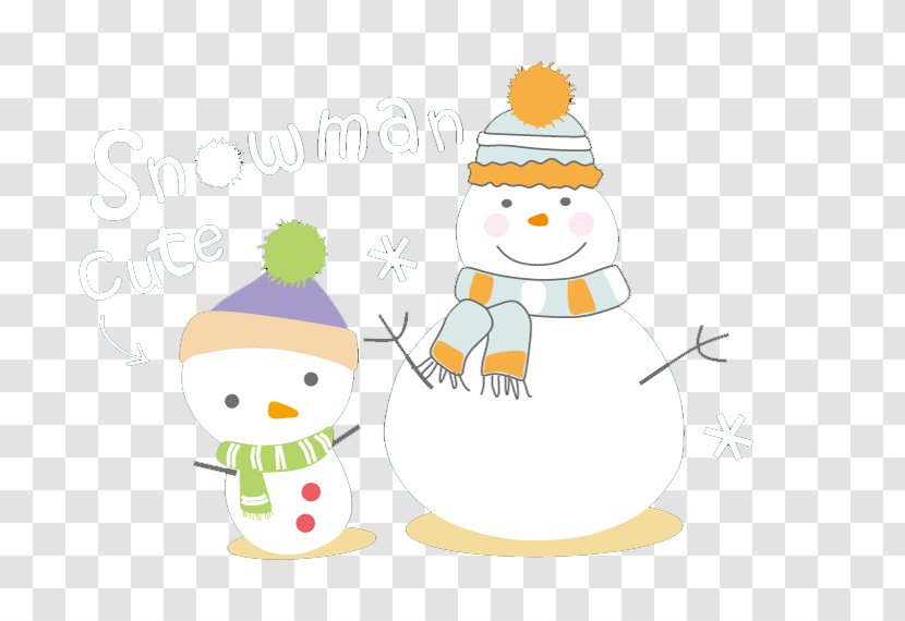 Lovely Snowman - Snowflake Transparent PNG