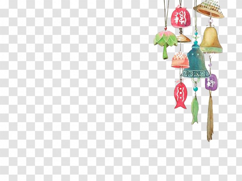 Wind Chime Drawing Painting IPhone 7 Cartoon - Art - Bell Chimes Picture Material Transparent PNG