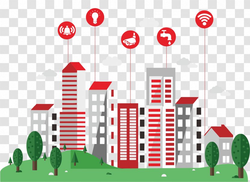 Smart City Building Automation - Innovation - Digitalization Transparent PNG