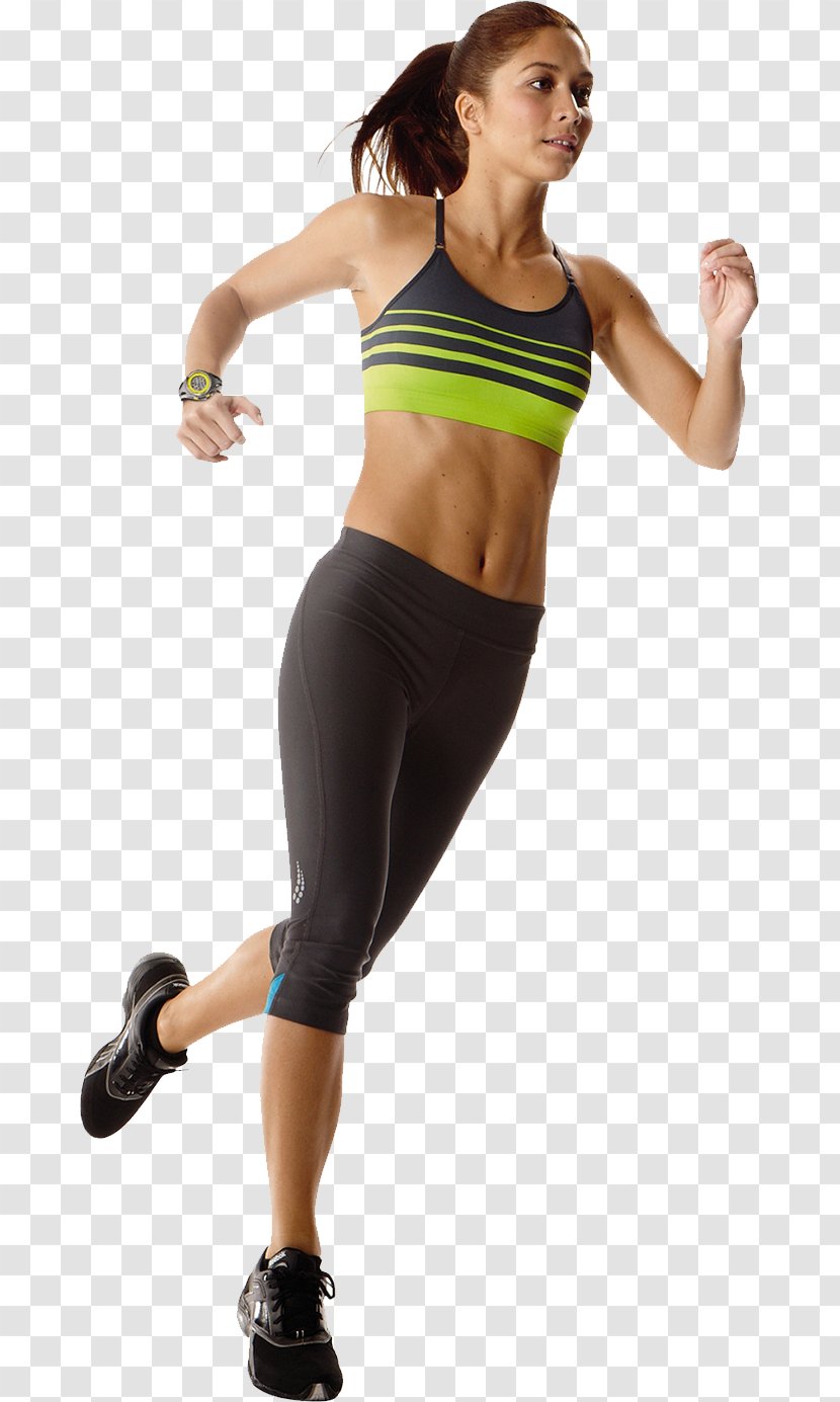 GPS Watch Running Physical Fitness Clip Art - Cartoon - Woman Transparent PNG