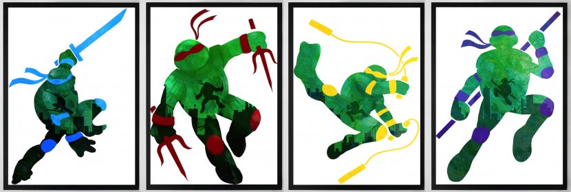 Art Graphic Design Organism Font - Fictional Character - Ninja Turtles Transparent PNG
