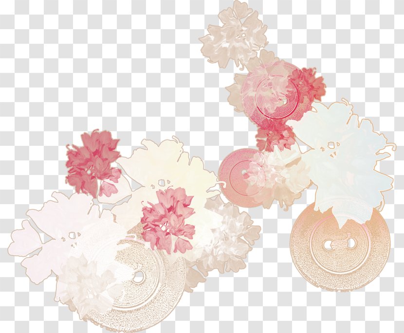 Addictive Bubble Download - Floral Design - Hand-painted Pattern Buttons Transparent PNG
