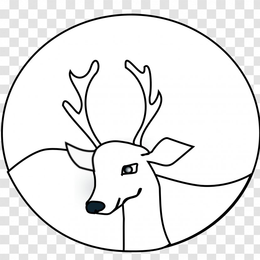Reindeer Coloring Book Clip Art - Oval - Iras Cliparts Transparent PNG