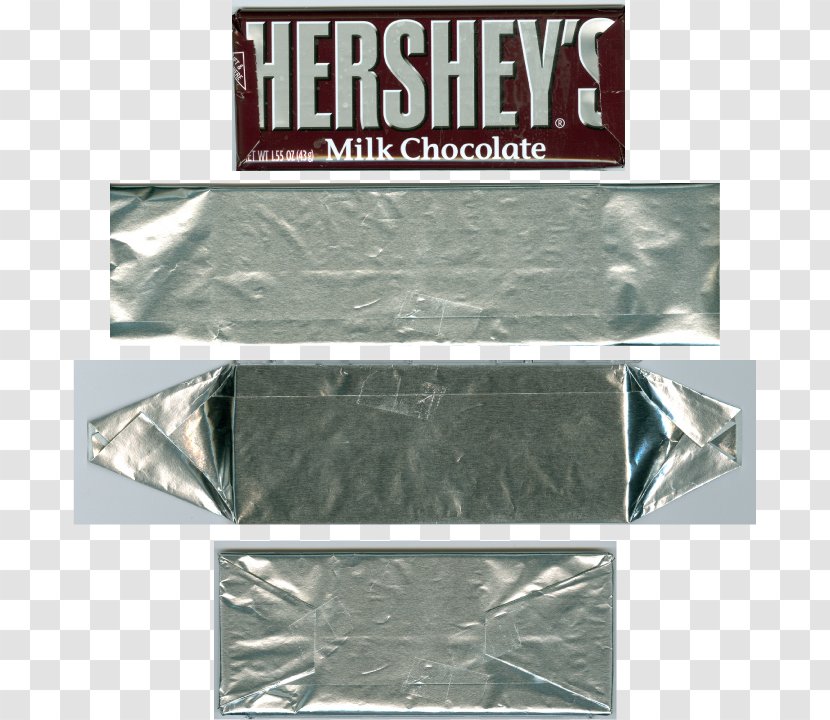 Aluminium Foil Chocolate Bar Hershey Nestlé Crunch White - Candy Wrappers Transparent PNG