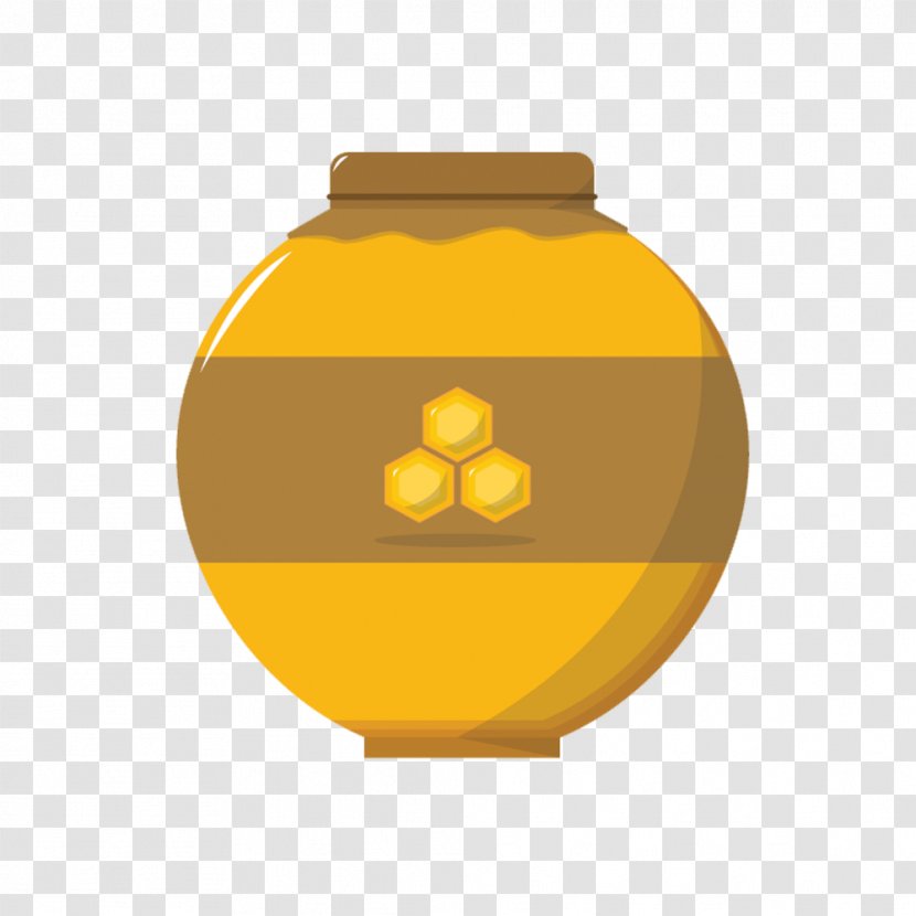 Bee Honey Computer File - Jar - Vector Creative Hand-painted Transparent PNG