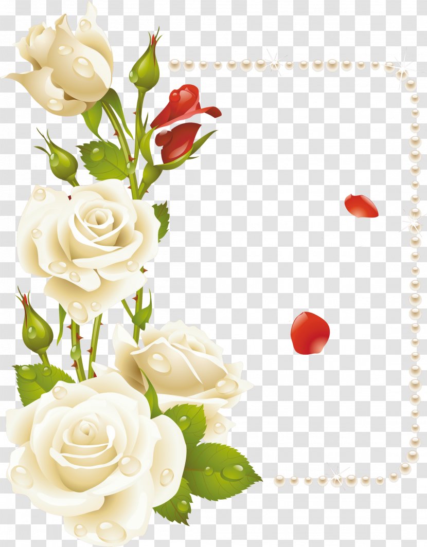 Borders And Frames Rose Painting Drawing Clip Art - Frame Transparent PNG