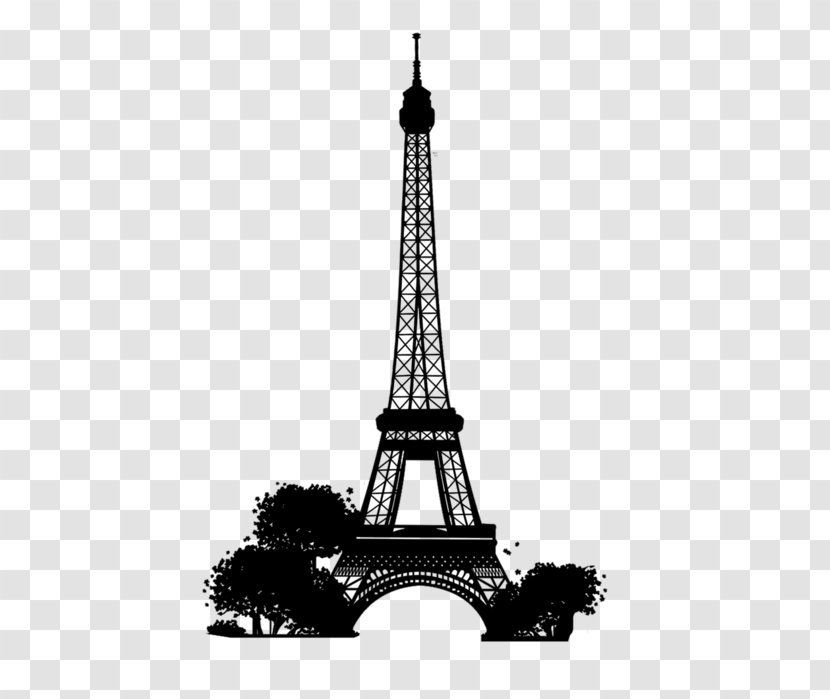 Eiffel Tower - Blackandwhite - Style National Historic Landmark Transparent PNG
