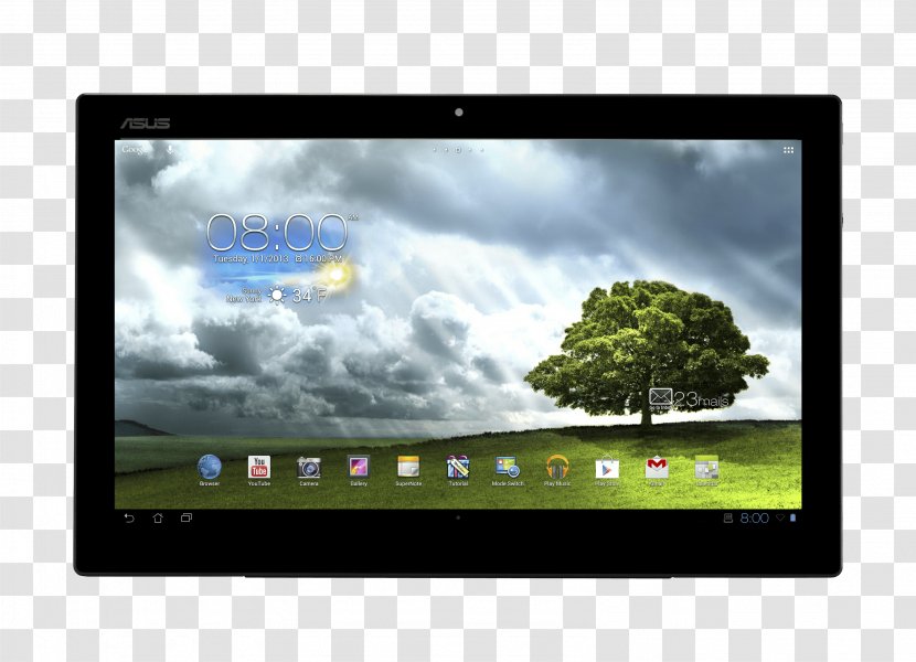 Asus Eee Pad Transformer Prime LED-backlit LCD Television Computer Monitor Multimedia - Technology - Tablet Image Transparent PNG