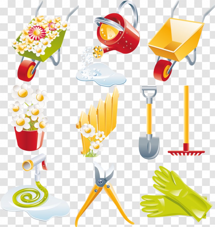 Garden Tool Watering Cans Gardening - Agriculture Tools Transparent PNG