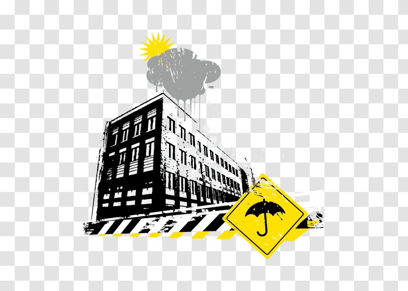 Rain Illustration - Street - Vector Construction And Sun Transparent PNG