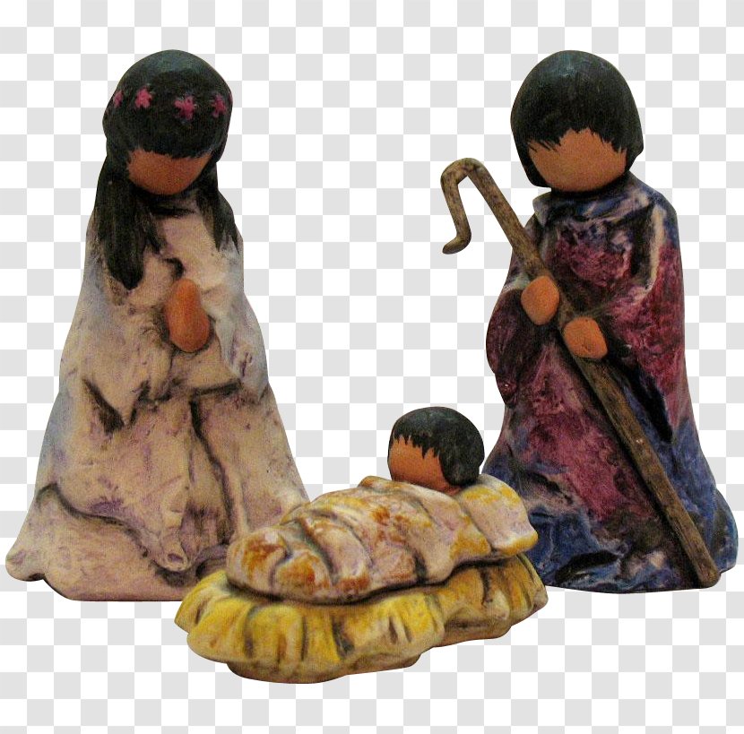DeGrazia Gallery In The Sun Historic District Nativity Scene Christmas Manger Figurine - Antique Transparent PNG