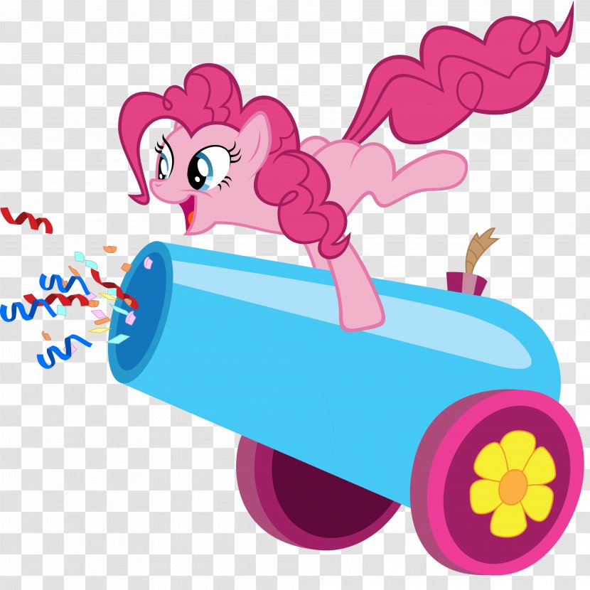Pinkie Pie Derpy Hooves Applejack Muffin Cutie Mark Crusaders - Cartoon - Cannon Transparent PNG