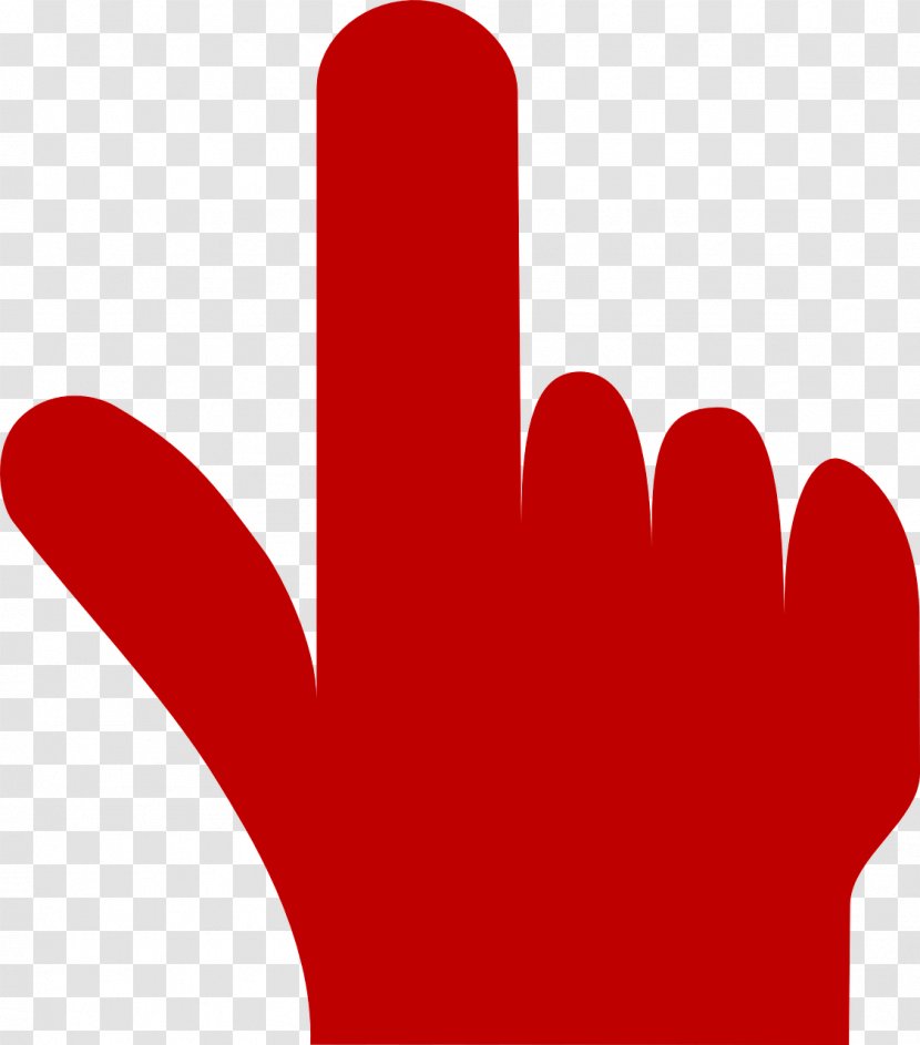 Index Finger Pointer Hand - Cartoon - Vote Transparent PNG