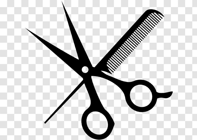 Hair Cartoon - Haircutting Shears - Styling Tools Dryers Transparent PNG
