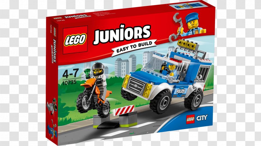 LEGO 10735 Juniors Police Truck Chase Toy Lego City Jurassic World Transparent PNG