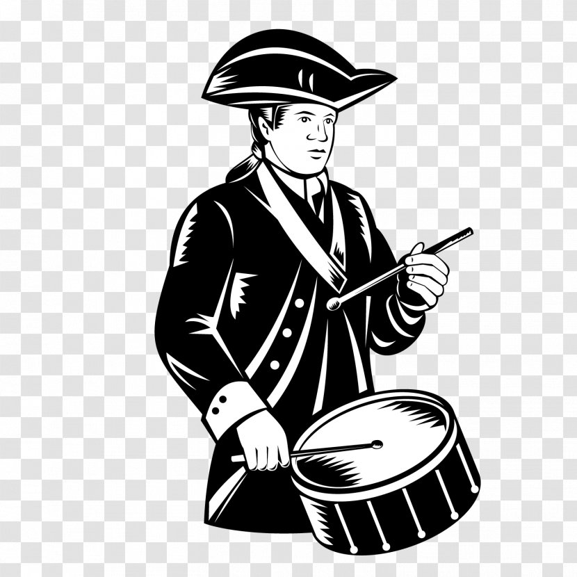 United States Royalty-free Drummer Illustration - Art - Knight Drums Black Man Vector Material Transparent PNG
