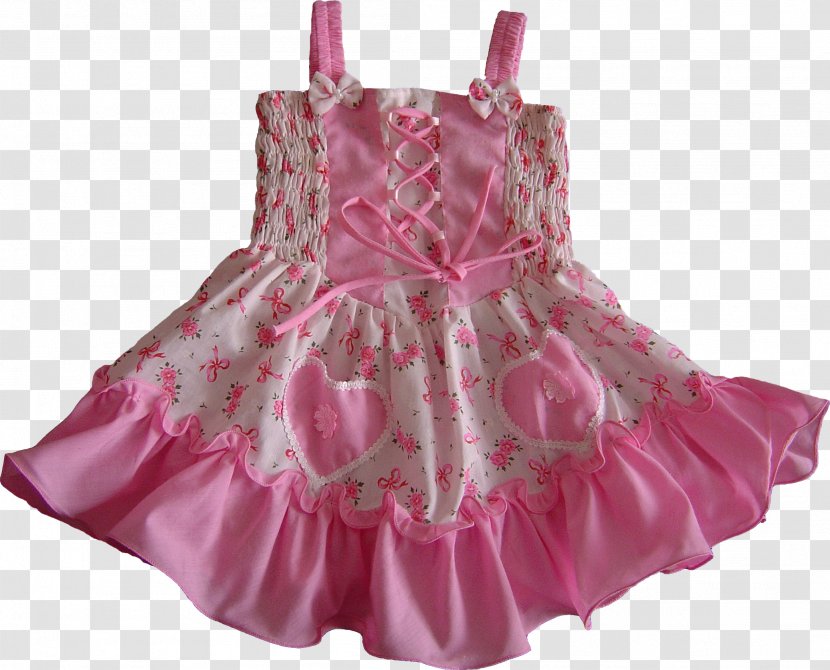 Ruffle Pink M Dress Transparent PNG