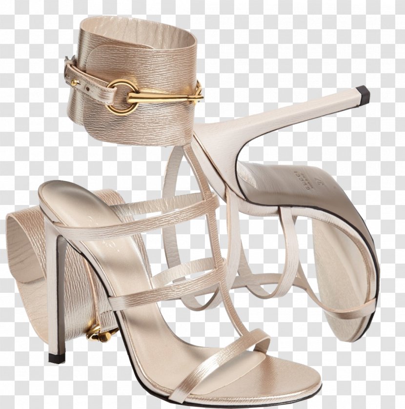 Sandal High-heeled Shoe Gucci Dress - Slides Transparent PNG
