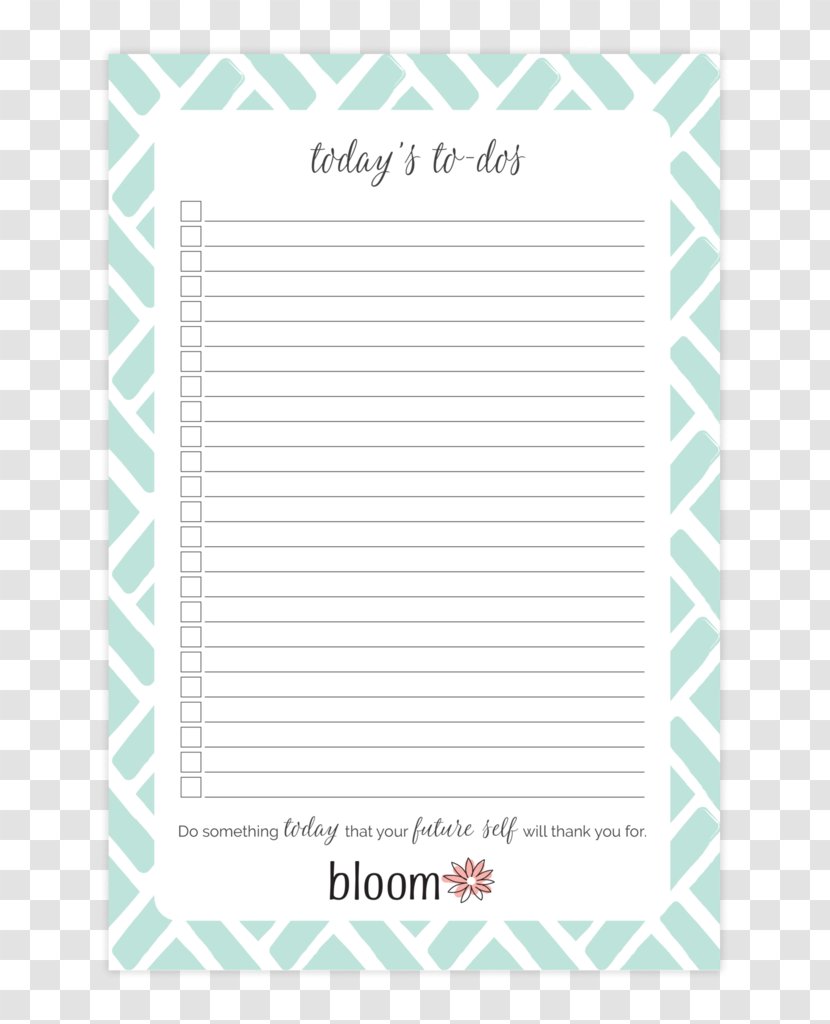 Standard Paper Size Notebook Bloom Daily Planners 6 X 9 Planning Pads Transparent PNG