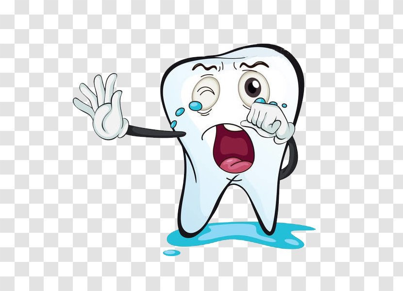 Cartoon Tooth Clip Art - Tree - Crying Teeth Transparent PNG