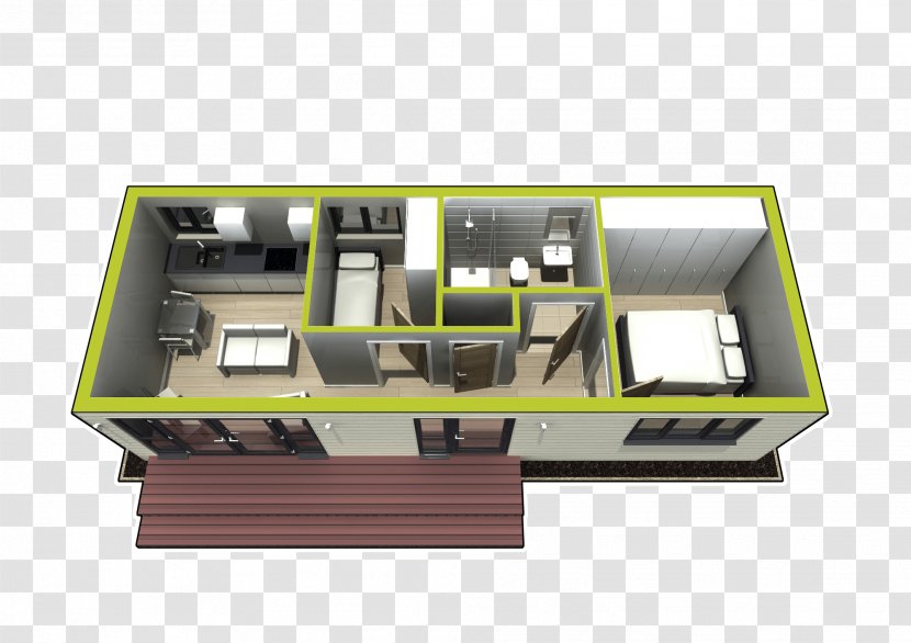 IHUS Projects Floor Plan Dura - Flower - Weatherboarding Transparent PNG