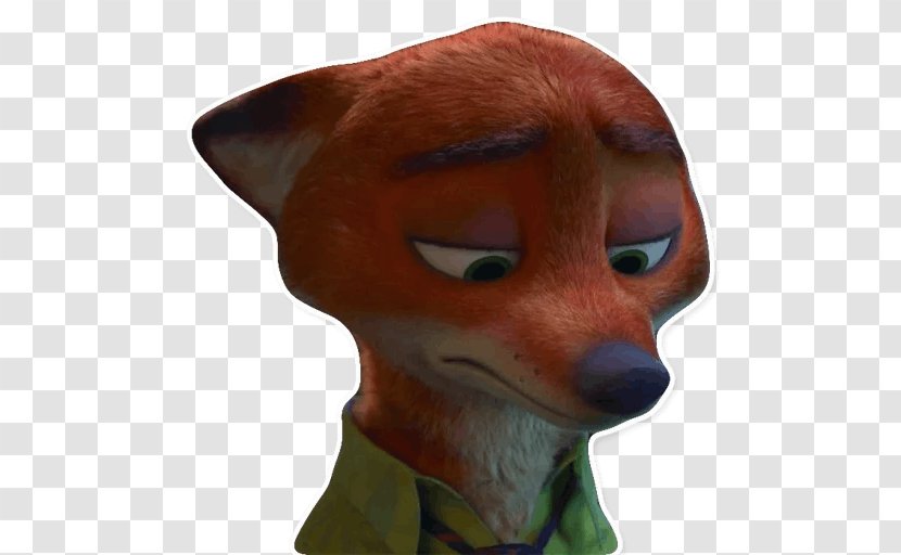 Snout Red Fox Figurine - Nose - Nick Wilde Transparent PNG
