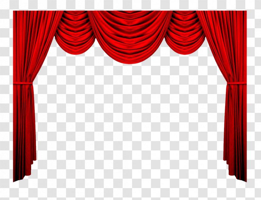 Window Treatment Theater Drapes And Stage Curtains Clip Art - Maroon Frame Transparent PNG