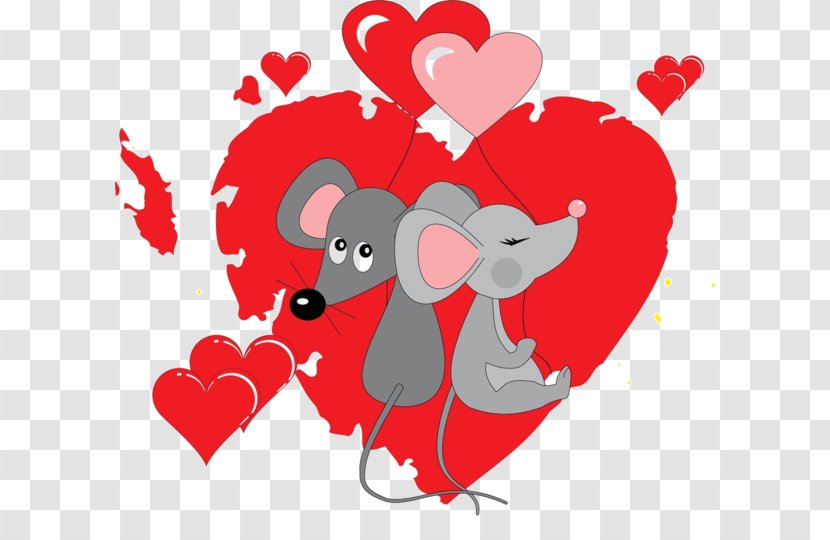 Love Clip Art - Heart - Mouse Transparent PNG