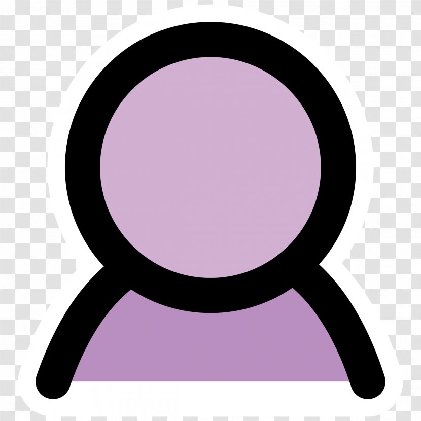 Anonymous Icon - Purple - Business User Cliparts Transparent PNG