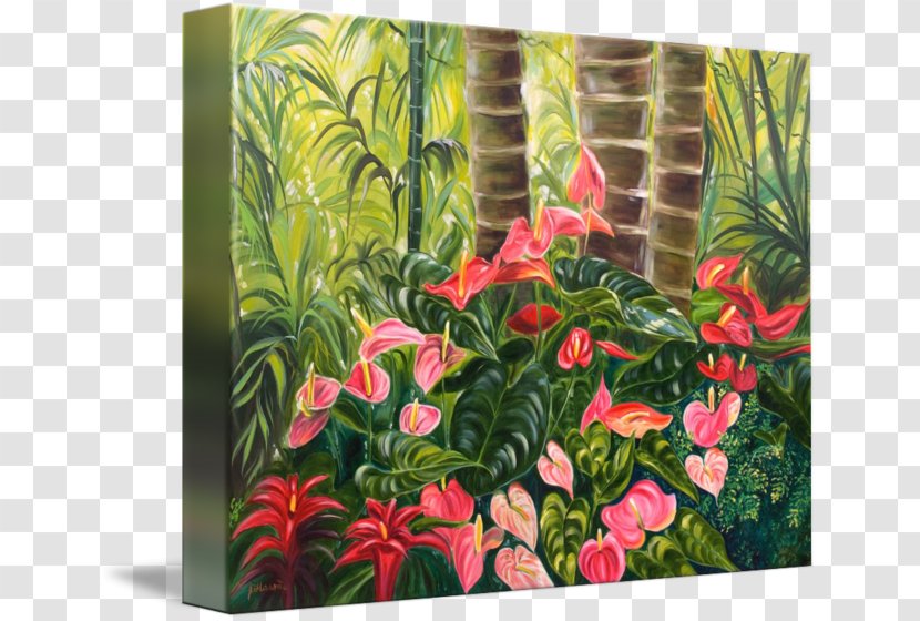 Painting Jungle Acrylic Paint Art - Laceleaf Transparent PNG