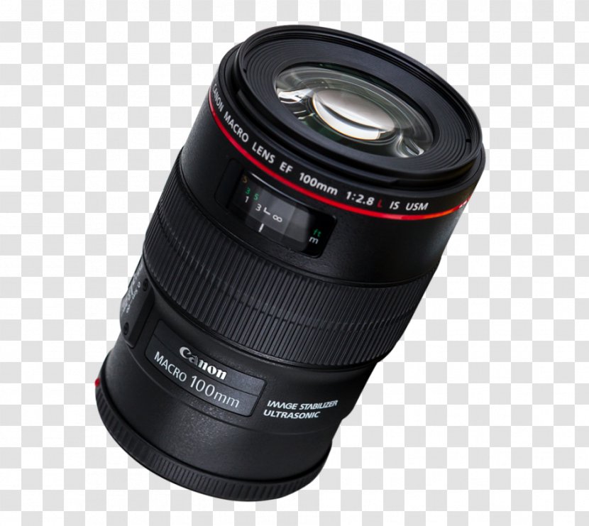 Canon EF Lens Mount EOS Camera 100mm F/2.8 Macro USM - Teleconverter Transparent PNG