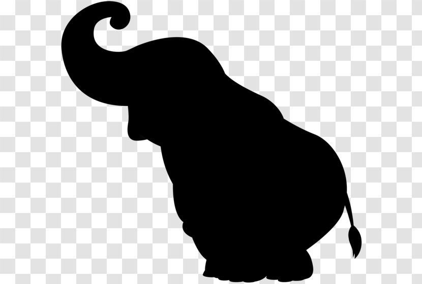 Cat African Elephant Indian Clip Art - Blackandwhite Transparent PNG