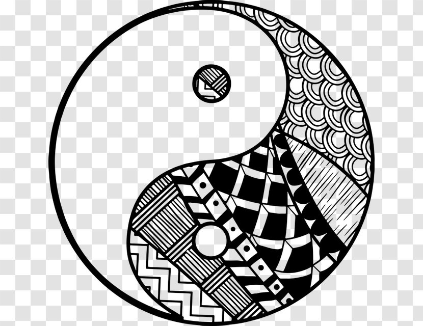 Drawing Yin And Yang Clip Art - Symbol - Painting Transparent PNG