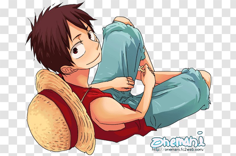 Monkey D. Luffy One Piece Straw Hat Pirates Character - Heart Transparent PNG