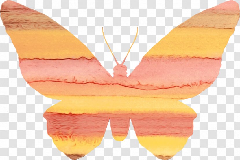 Watercolor Butterfly Background - Emperor Moths Peach Transparent PNG