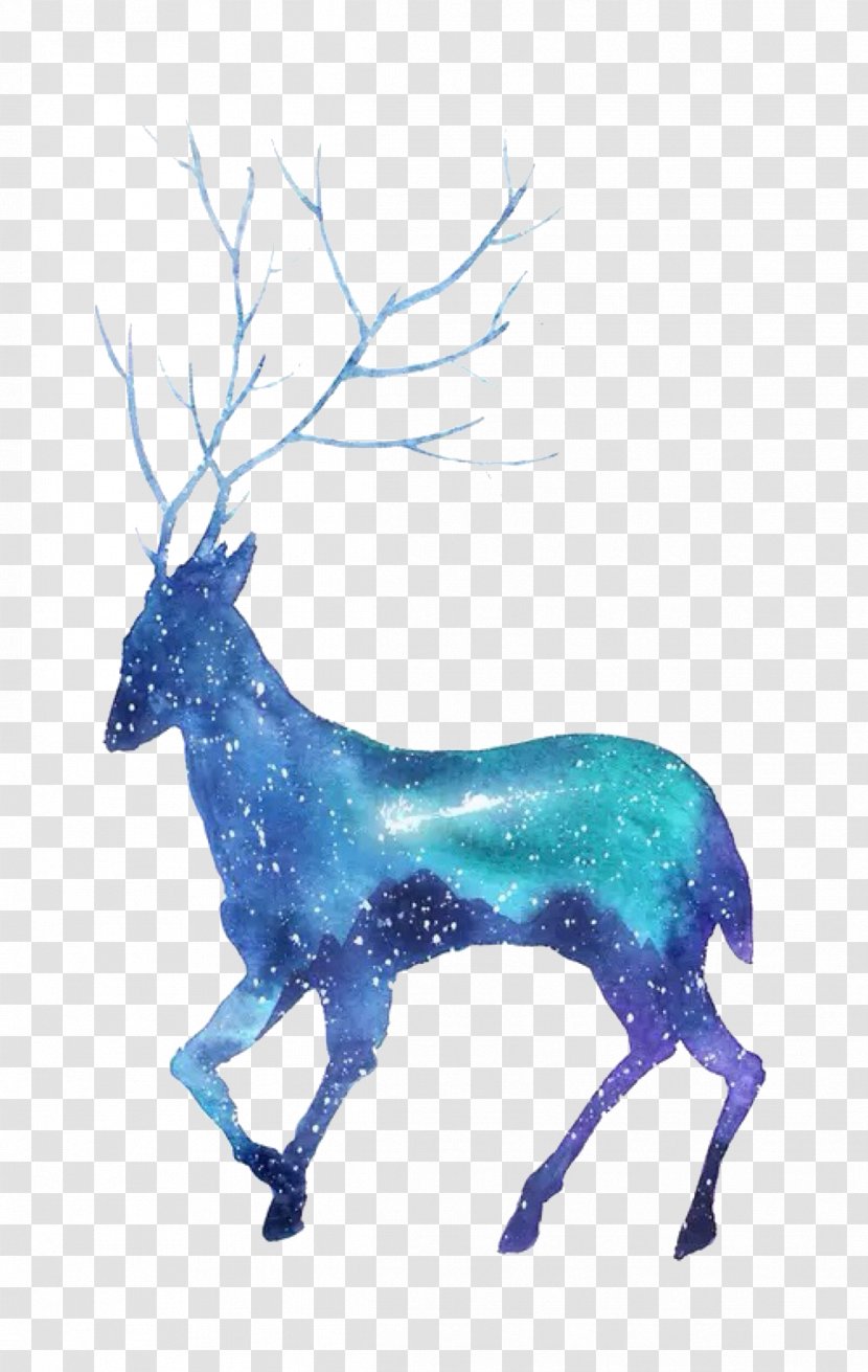 Formosan Sika Deer Silhouette - Fauna Transparent PNG