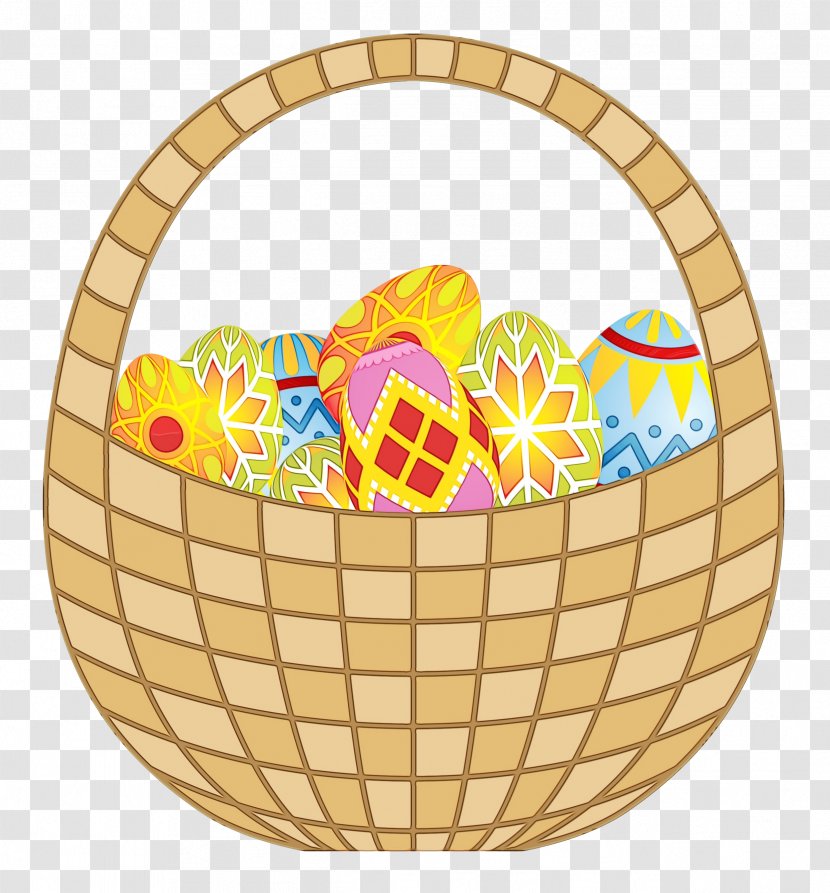 Easter Egg Background - Gift Basket Home Accessories Transparent PNG