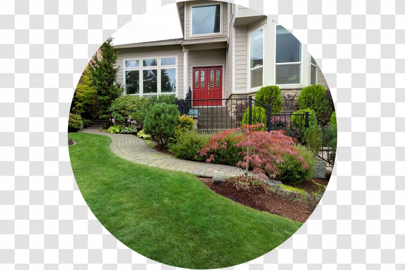 Lawn Front Yard Landscaping Garden - House Transparent PNG