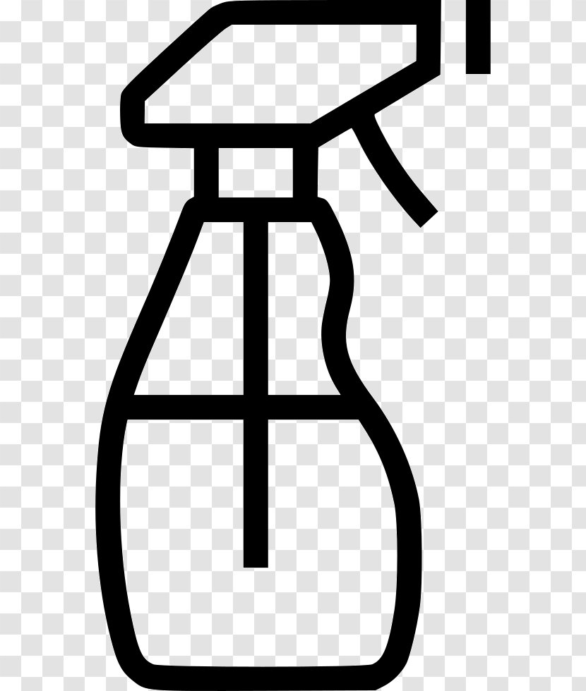 Clip Art Spray Bottle Wine - Black And White Transparent PNG