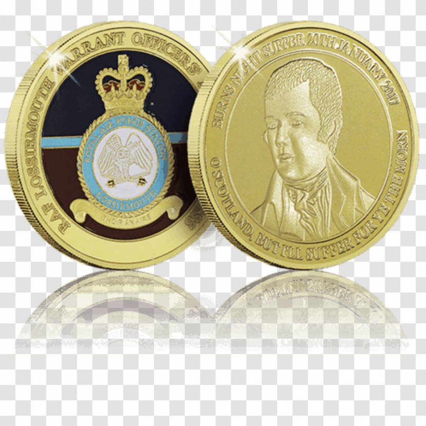 Challenge Coin Royal Air Force Gold Medal - Bronze Transparent PNG