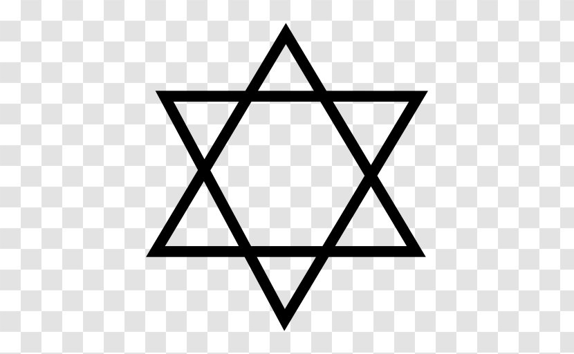 Star Of David Judaism Menorah Clip Art - Black And White Transparent PNG