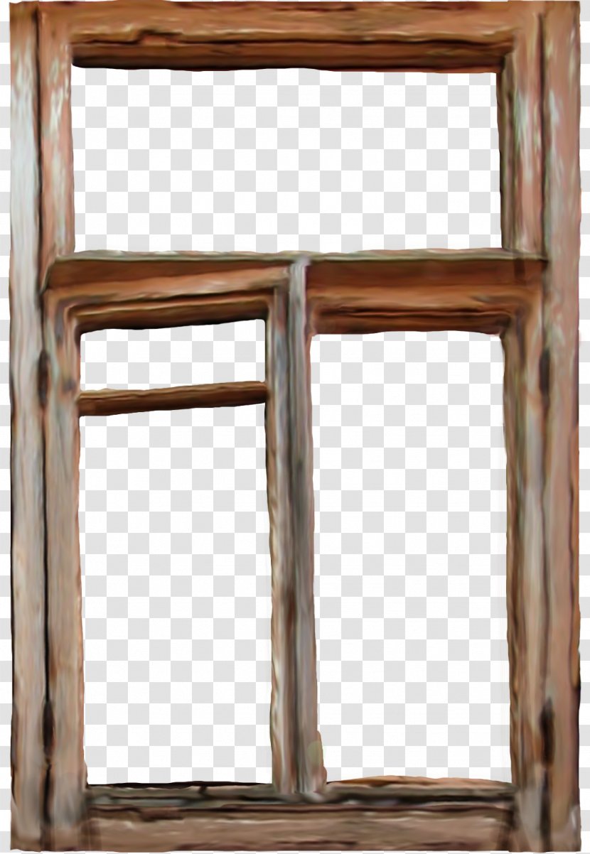 Window Picture Frame Wood - Transparency And Translucency - Brown Painted Windows Transparent PNG