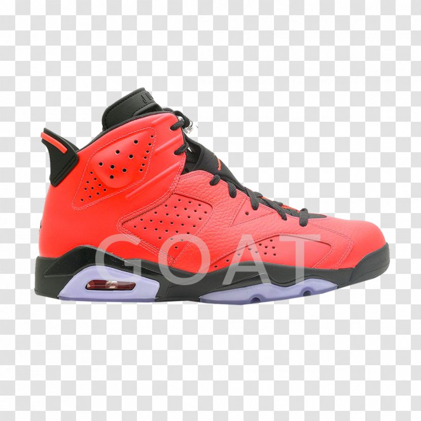 Mens Air Jordan 6 Retro 'Infrared 23 Sports Shoes Nike - Walking Shoe Transparent PNG