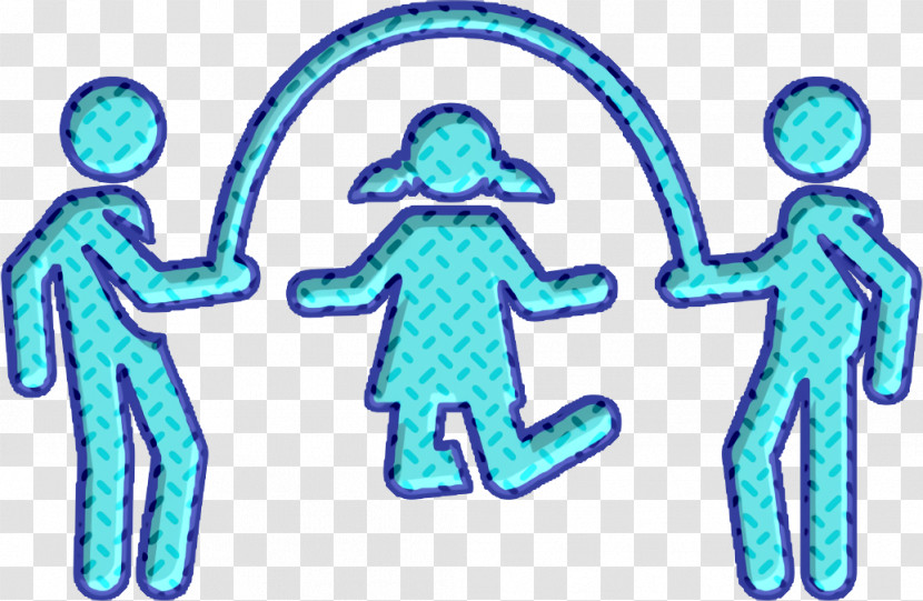 Jumping Rope Icon Child Icon Kindergarten Pictograms Icon Transparent PNG