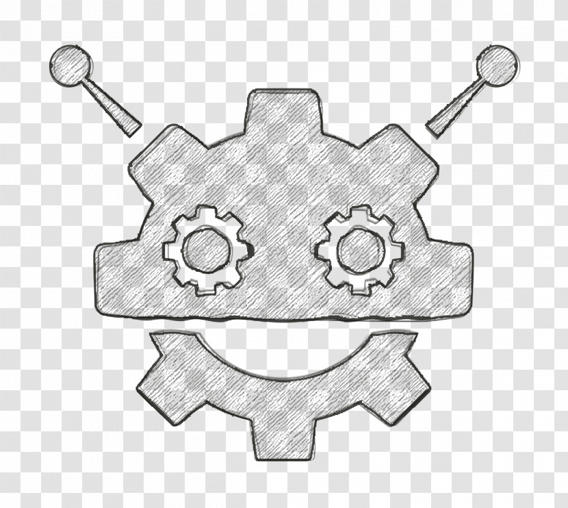 Robot Icon Logo Icon Robocog Logo Of A Robot With Cogwheel Head Shape Icon Transparent PNG