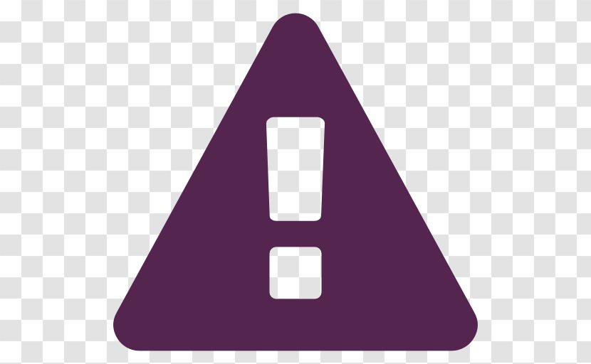 Triangle Sign Clip Art - Violet Transparent PNG